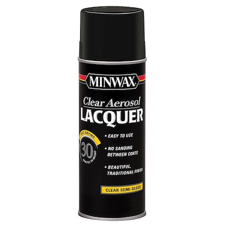Minwax Lacquer Clear Aerosol Semi-Gloss 15205